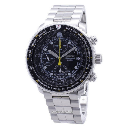 Seiko Flightmaster SNA411P1 Pilot's Flight Alarm Chronograph Men's Watch