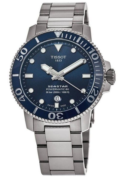 Tissot Seastar 1000 Professional Powermatic 80 Blue Dial Divers T120.407.11.041.03 T1204071104103 300M Mens Watch